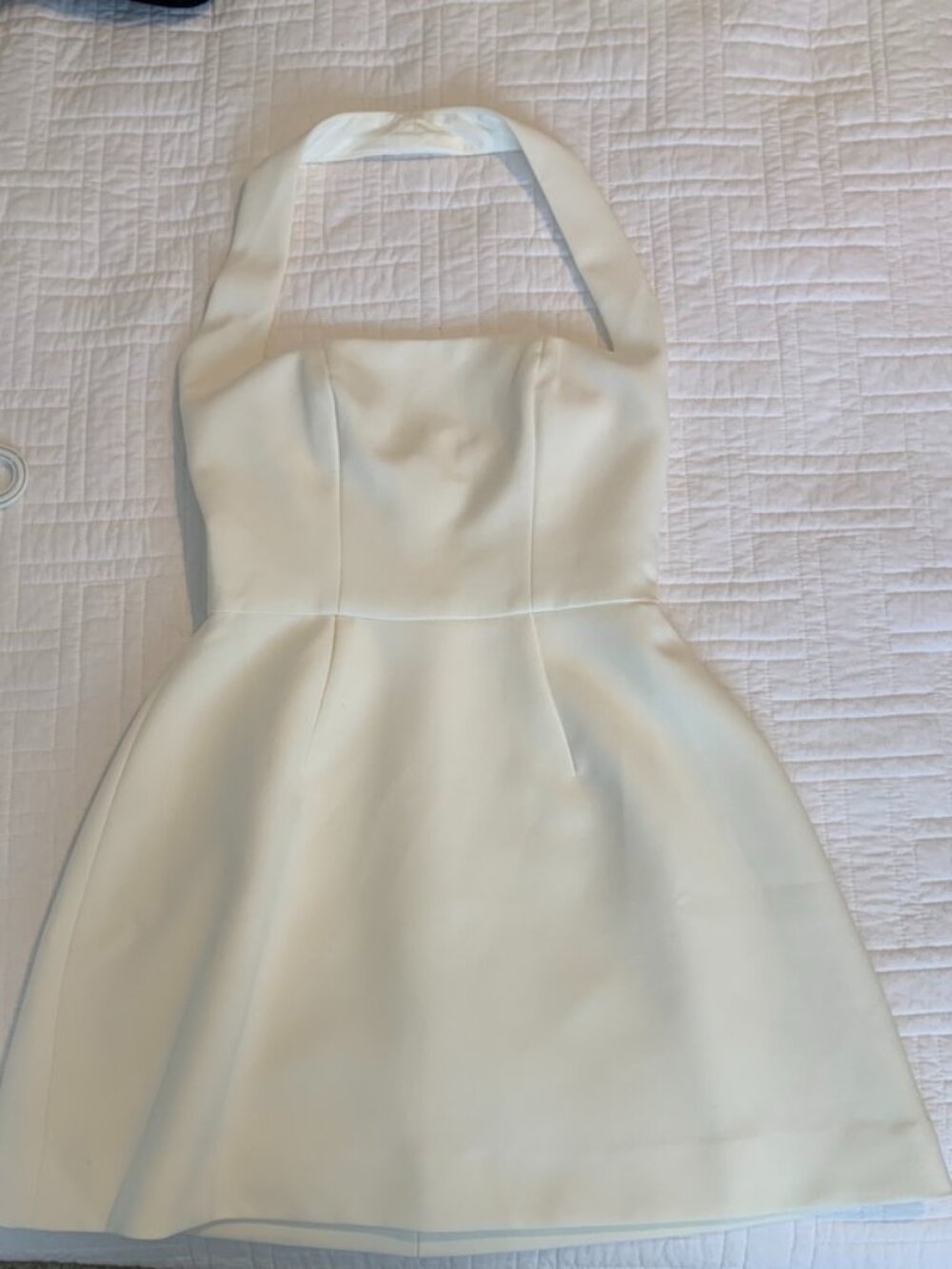 ODD MUSE Structured White Dress